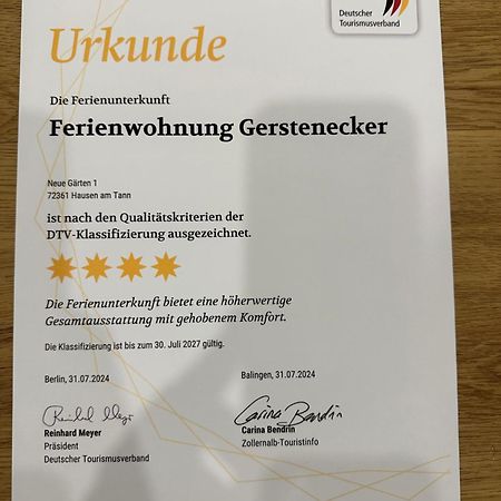 Ferienwohnung Gerstenecker Hausen am Tann Eksteriør billede